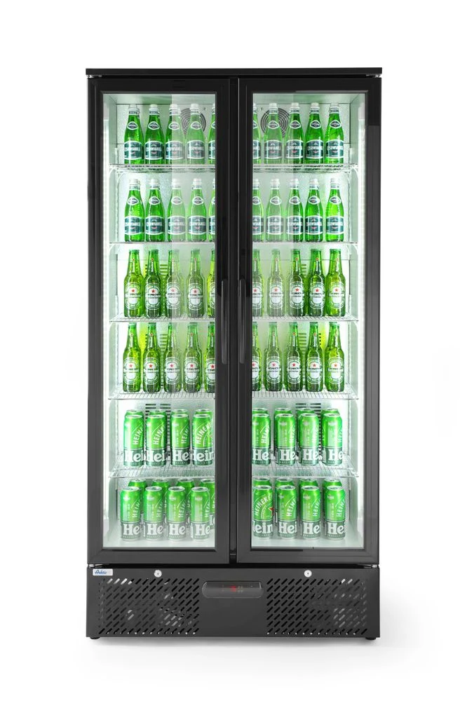 Arktic Kühlschrank mit doppelter Tür auf der Rückseite – 384 l – Schwarz – 230 V / 365 W – 940 × 635 × 1983 mm