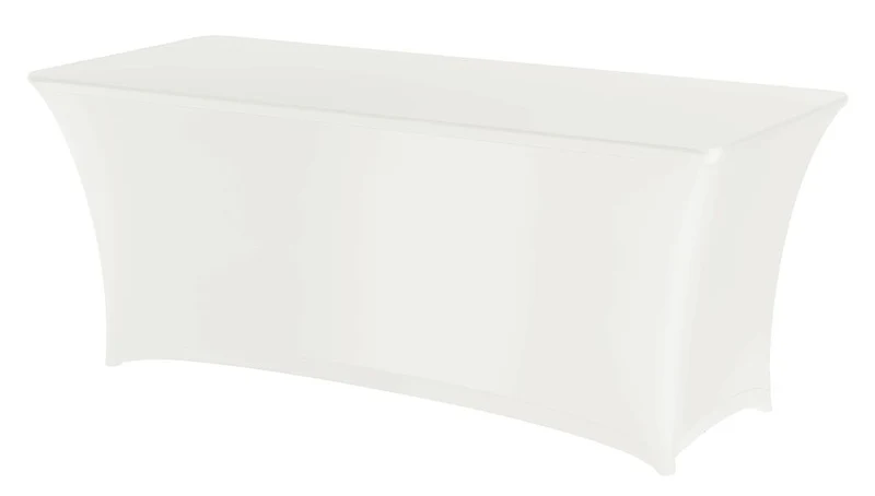 HENDI Tischhusse – rechteckig – Kitchen Line – 810910 + 810897 – Weiß – 1830 × 760 × 730 mm