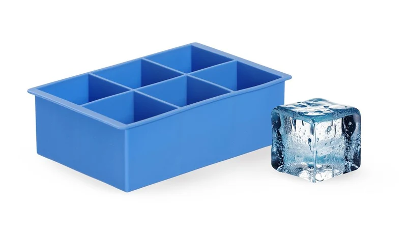 BarUp Eiswürfelform – XL-Würfel – Blau – 170 × 110 × 52 mm
