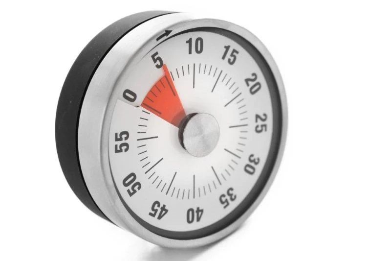 HENDI Analoge Küchenuhr – Ø 80 × H 30 mm