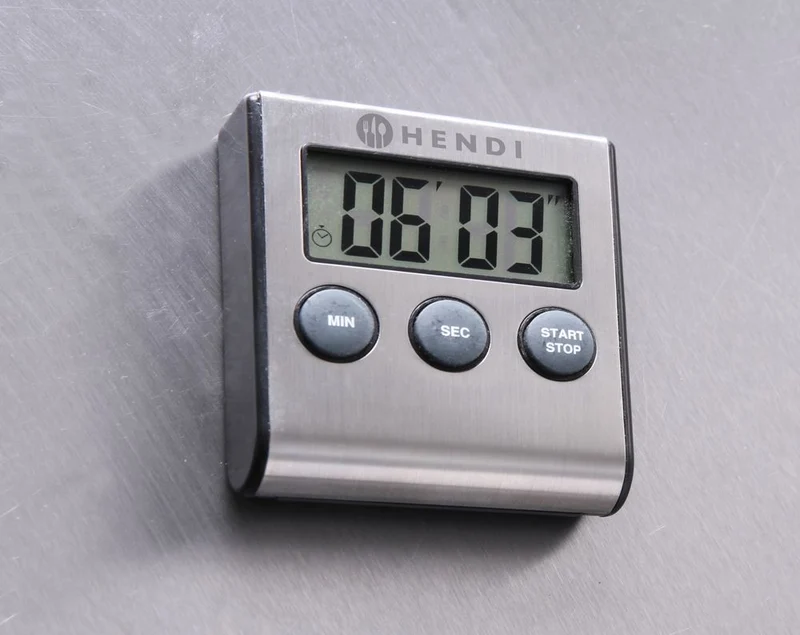 HENDI Digitale Küchenuhr – 65 × 70 × 17 mm