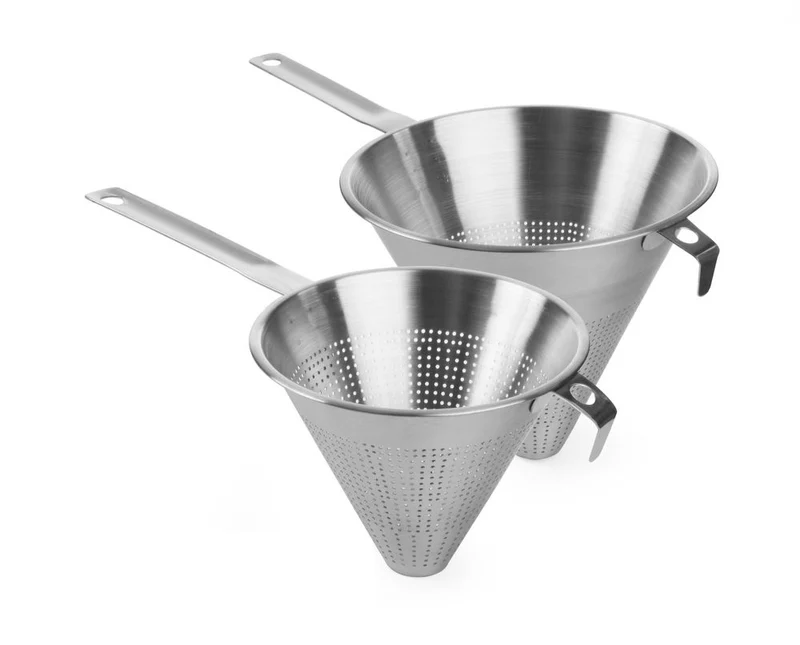 HENDI Spitzsieb mit Randhalterung – 435 × 235 × 220 mm
