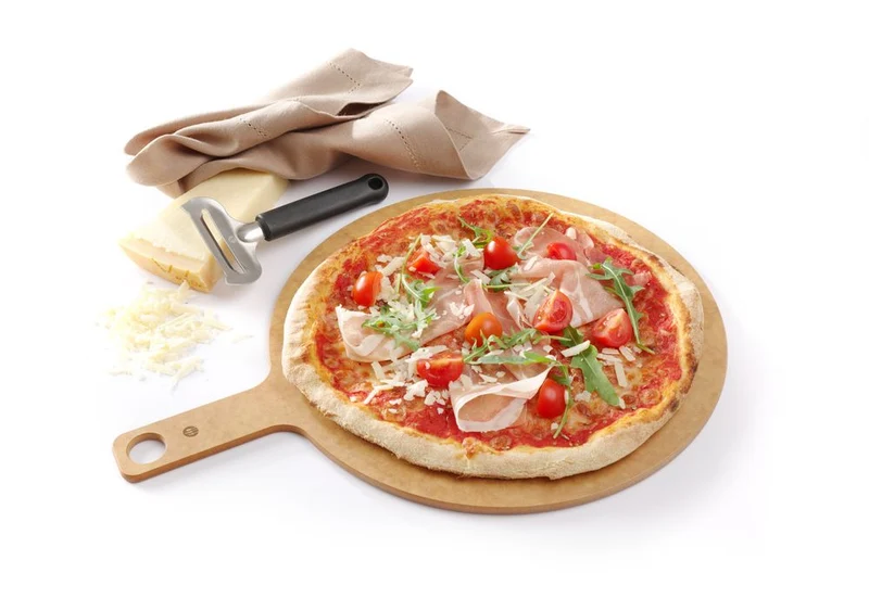 HENDI Pizzabrett mit Griff – Ø 305 × H 6 mm