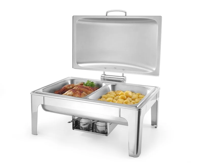 HENDI Chafing Dish GN 1 / 1 – satiniert – Profi Line – 9 l – 570 × 430 × 290 mm