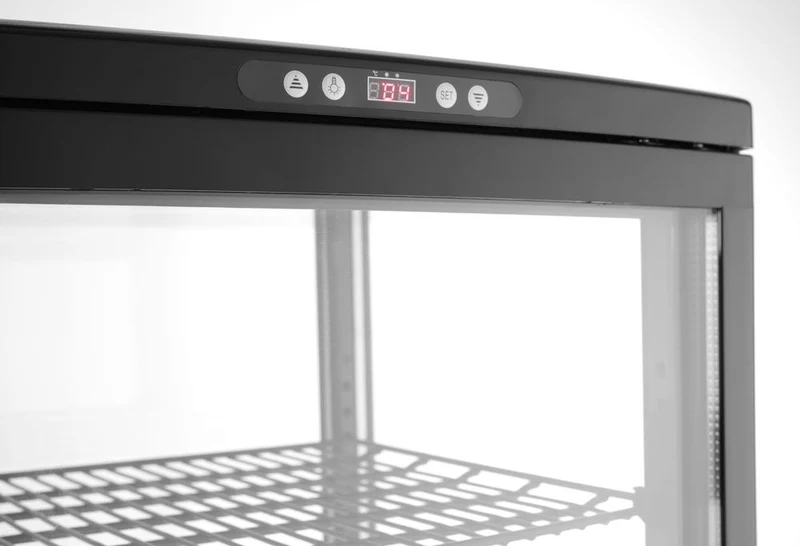 Arktic Kühlvitrine 270 Liter – Schwarz – 230 V / 290 W – 520 × 550 × 1870 mm