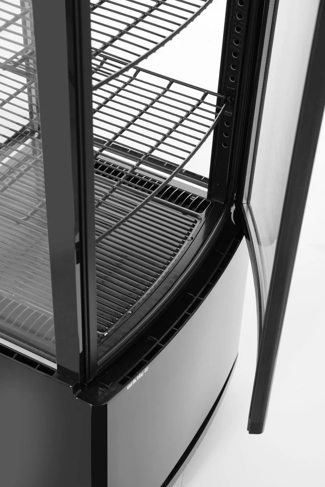 Arktic Kühlvitrine 270 Liter – Schwarz – 230 V / 290 W – 520 × 550 × 1870 mm