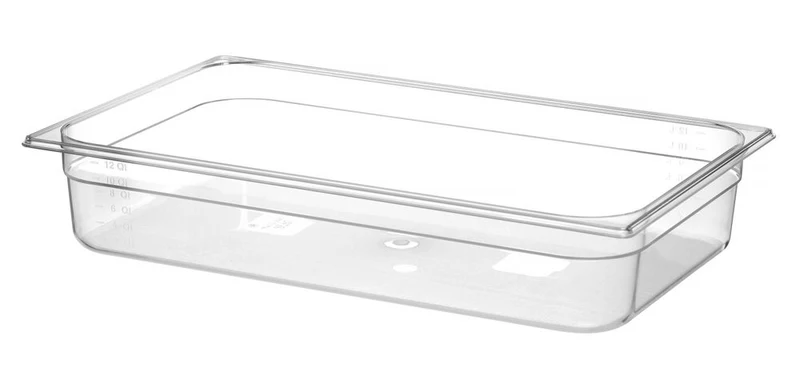 HENDI Gastronorm-Behälter 1 / 1 – Profi Line – GN 1 / 1 – 14 l – Transparent – 530 × 325 × 100 mm