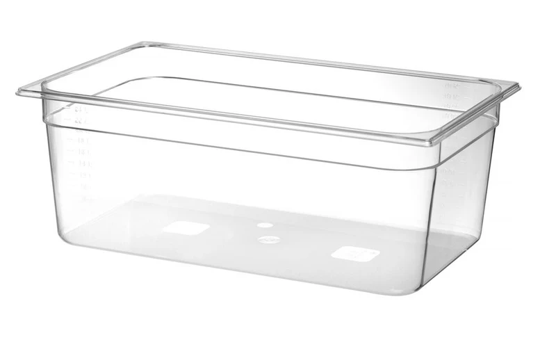 HENDI Gastronorm-Behälter 1 / 1 – Profi Line – GN 1 / 1 – 24 l – Transparent – 530 × 325 × 200 mm