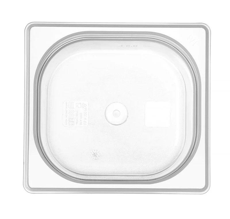 HENDI Gastronorm-Behälter 1 / 6 – GN 1 / 6 – 1 l – Transparent – 176 × 162 × 65 mm