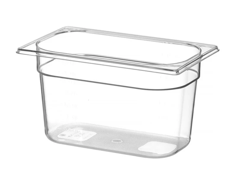 HENDI Gastronorm-Behälter 1 / 4 – Profi Line – GN 1 / 4 – 5,5 l – Transparent – 265 × 162 × 200 mm