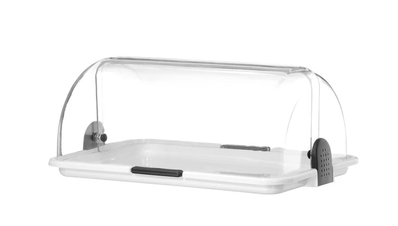 HENDI Rolltop-Display – Weiß – 465 × 315 × 195 mm – Rechteckig