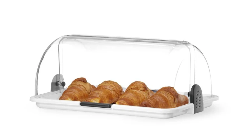 HENDI Rolltop-Display – Weiß – 465 × 315 × 195 mm – Rechteckig