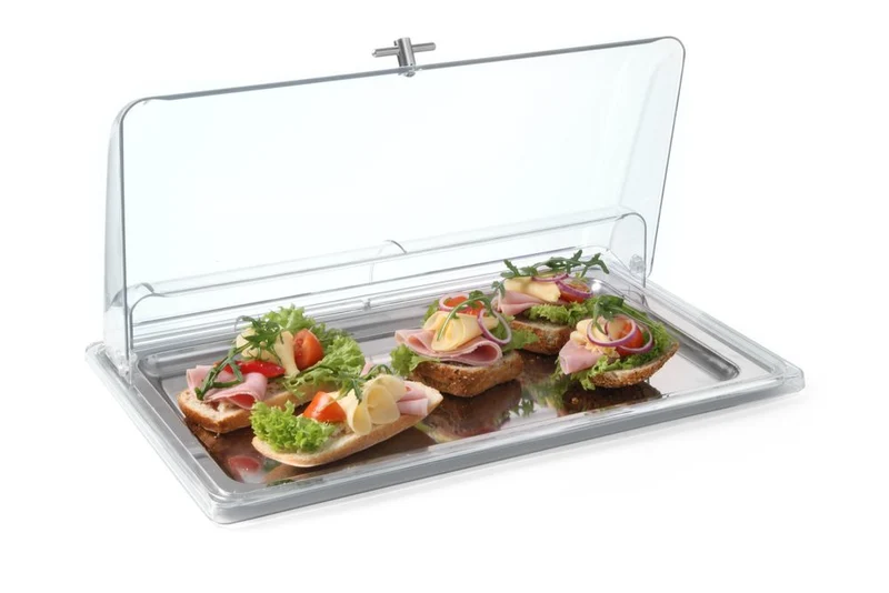 HENDI Präsentationshaube GN 1 / 1 – GN 1 / 1 – 545 × 335 × 95 mm