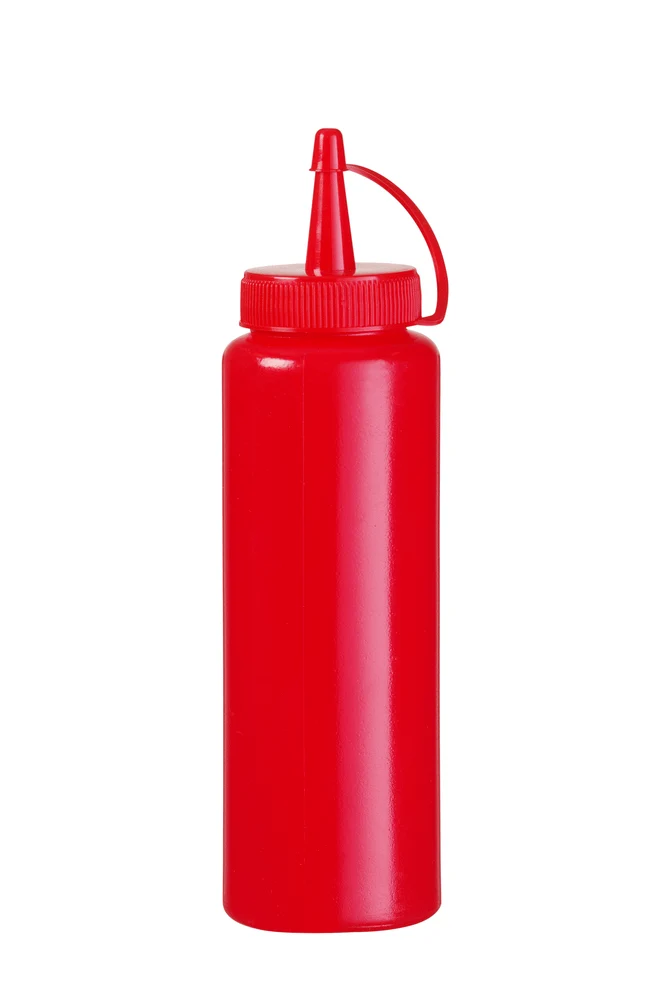 HENDI Spenderflasche – 0,35 l – Rot – Ø 55 × H 205 mm