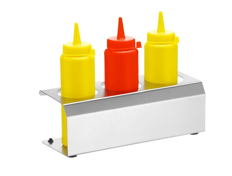 HENDI Spenderflaschen-Halter – 3-fach – Ø 57 mm – 229 × 90 × 78 mm