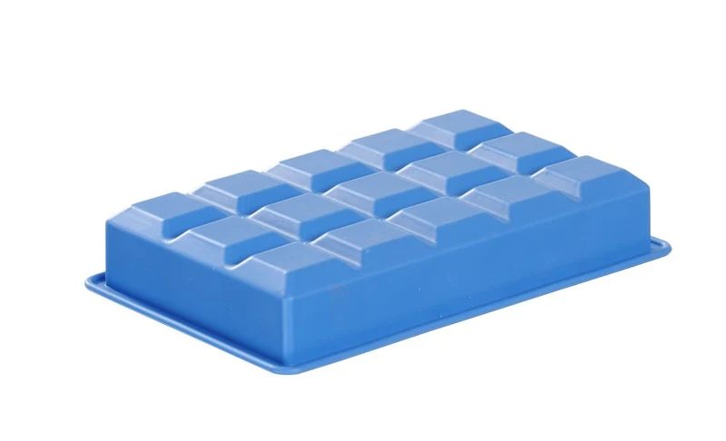 BarUp Eiswürfelform – kleine Würfel – Blau – 190 × 120 × 35 mm