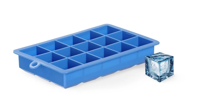 BarUp Eiswürfelform – kleine Würfel – Blau – 190 × 120 × 35 mm