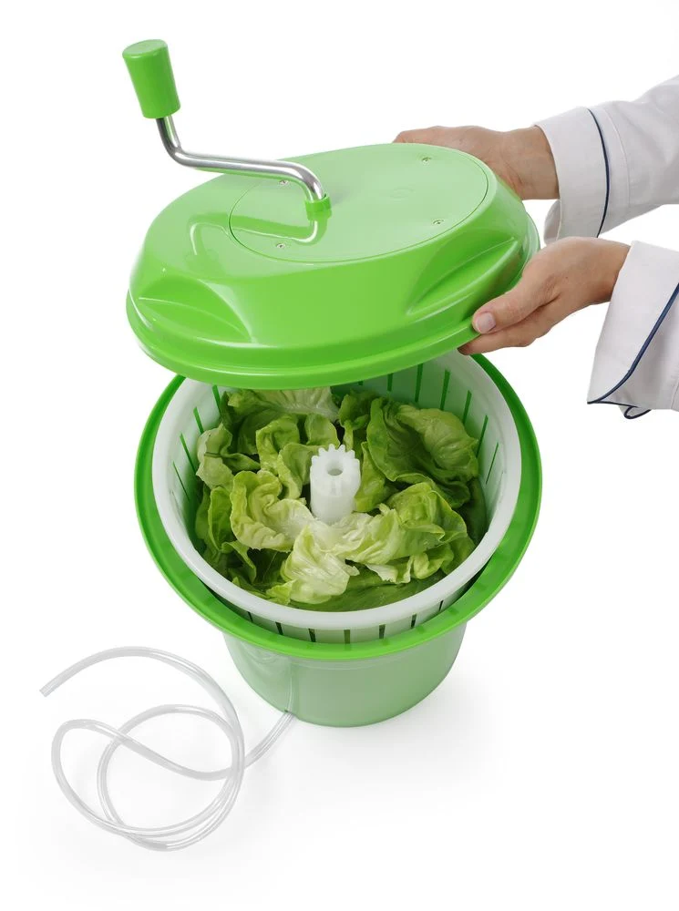 HENDI Salatschleuder – 12 l – Grün – Ø 335 × H 430 mm