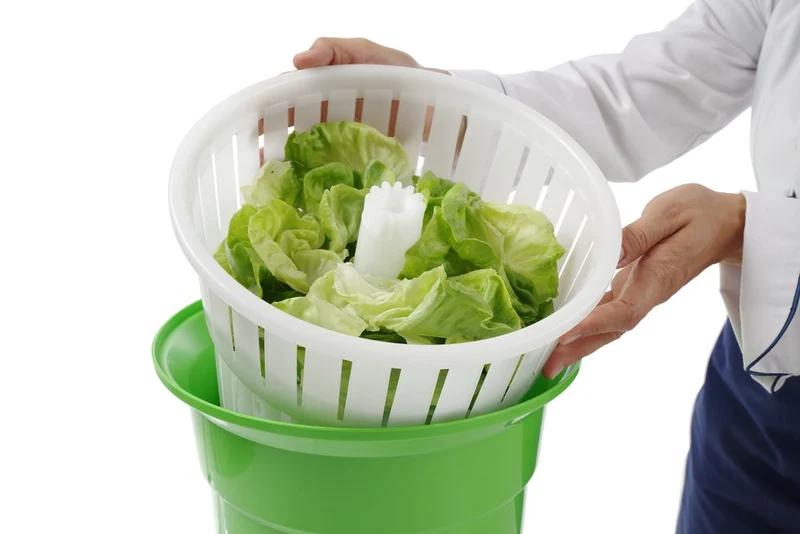 HENDI Salatschleuder – 12 l – Grün – Ø 335 × H 430 mm