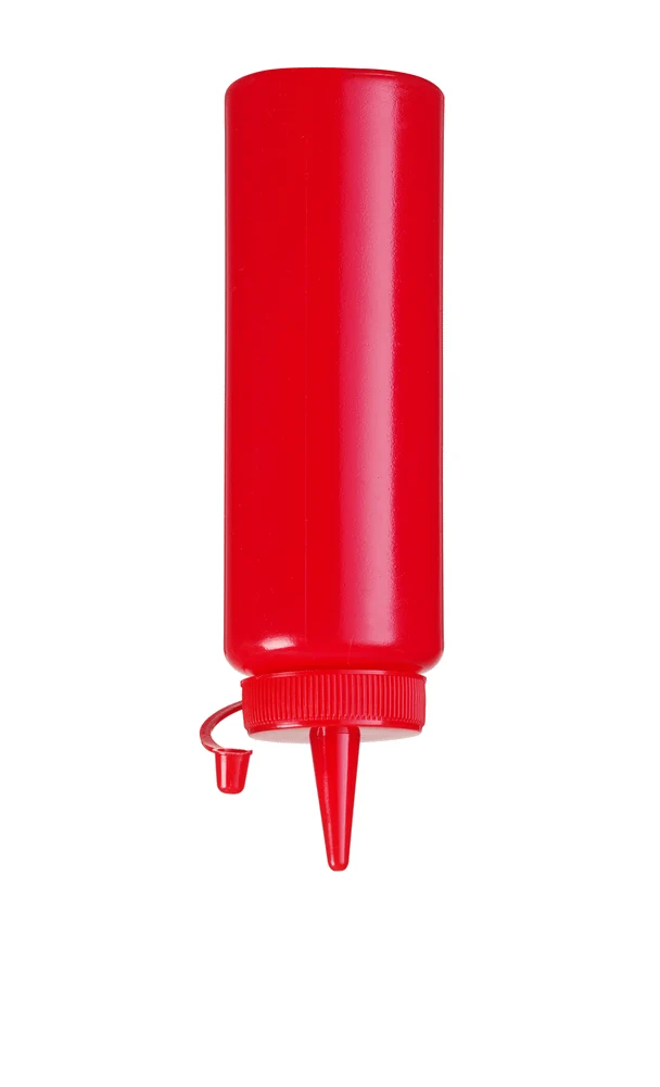 HENDI Spenderflasche – 0,2 l – Rot – Ø 50 × H 177 mm