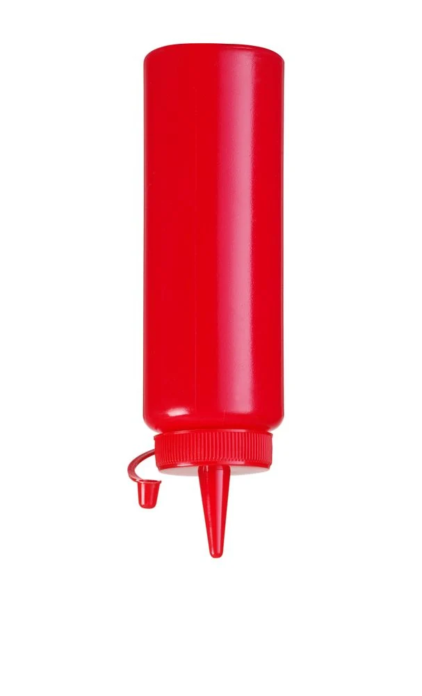 HENDI Spenderflasche – 0,2 l – Rot – Ø 50 × H 177 mm