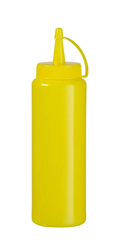 HENDI Spenderflasche – 0,7 l – Gelb – Ø 70 × H 245 mm