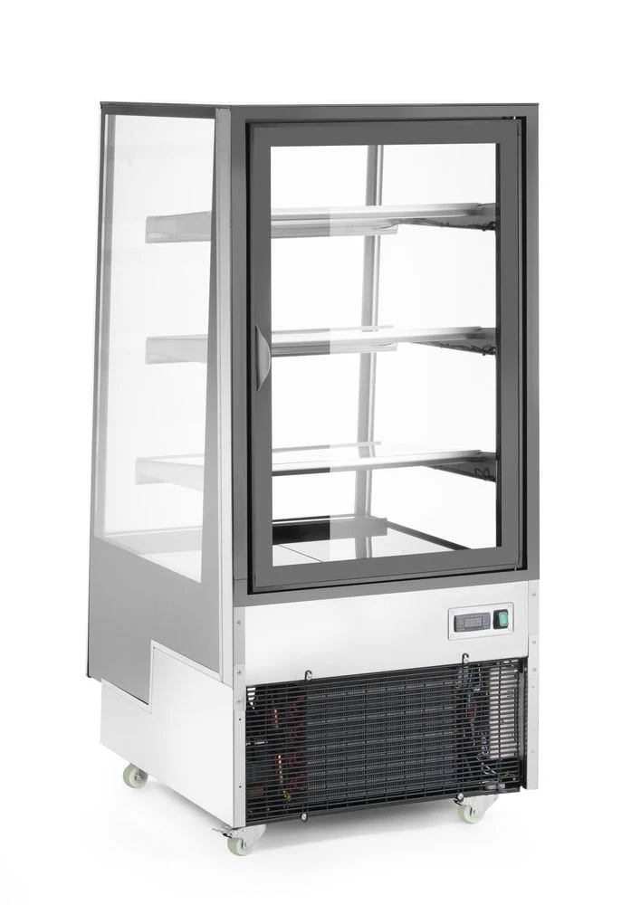 Arktic Kühlvitrine mit 3 geneigten Regalen – 230 V / 480 W – 833 × 650 × 1460 mm