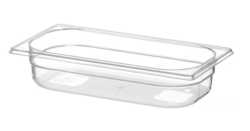 HENDI Gastronorm-Behälter 1 / 3 – Profi Line – GN 1 / 3 – 2,5 l – Transparent – 325 × 176 × 65 mm