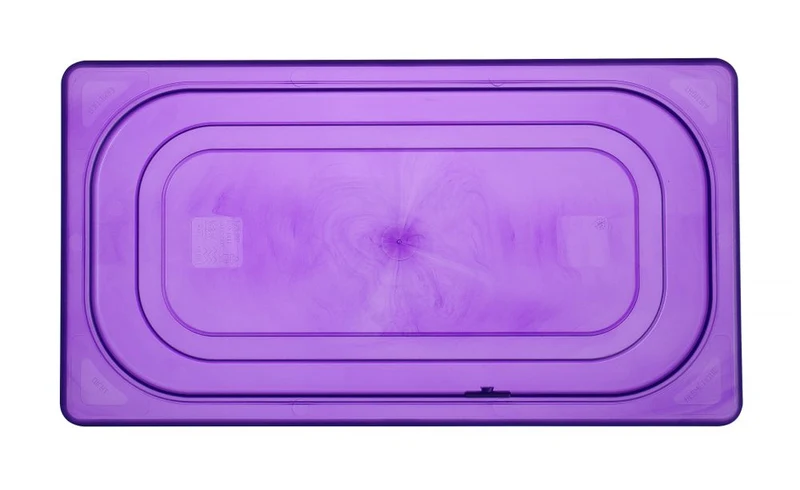 HENDI Gastronorm-Deckel violett – GN 1 / 3 – Violett – 325 × 176 mm