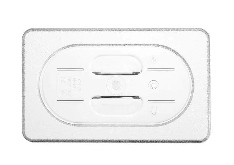 HENDI Gastronorm-Deckel – GN 1 / 9 – Transparent – 176 × 108 mm