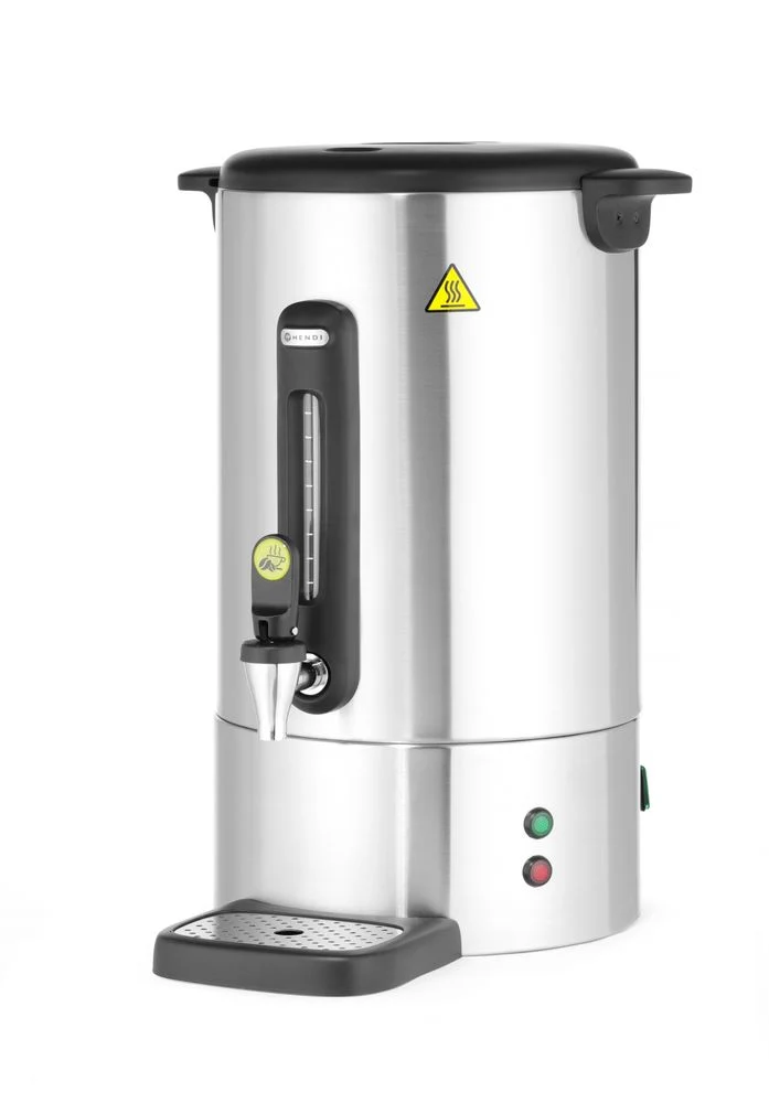 HENDI Perkolator UNIQ – designed by Robert Bronwasser – 14 l – Silber – 230 V / 1750 W – 357 × 380 × 502 mm