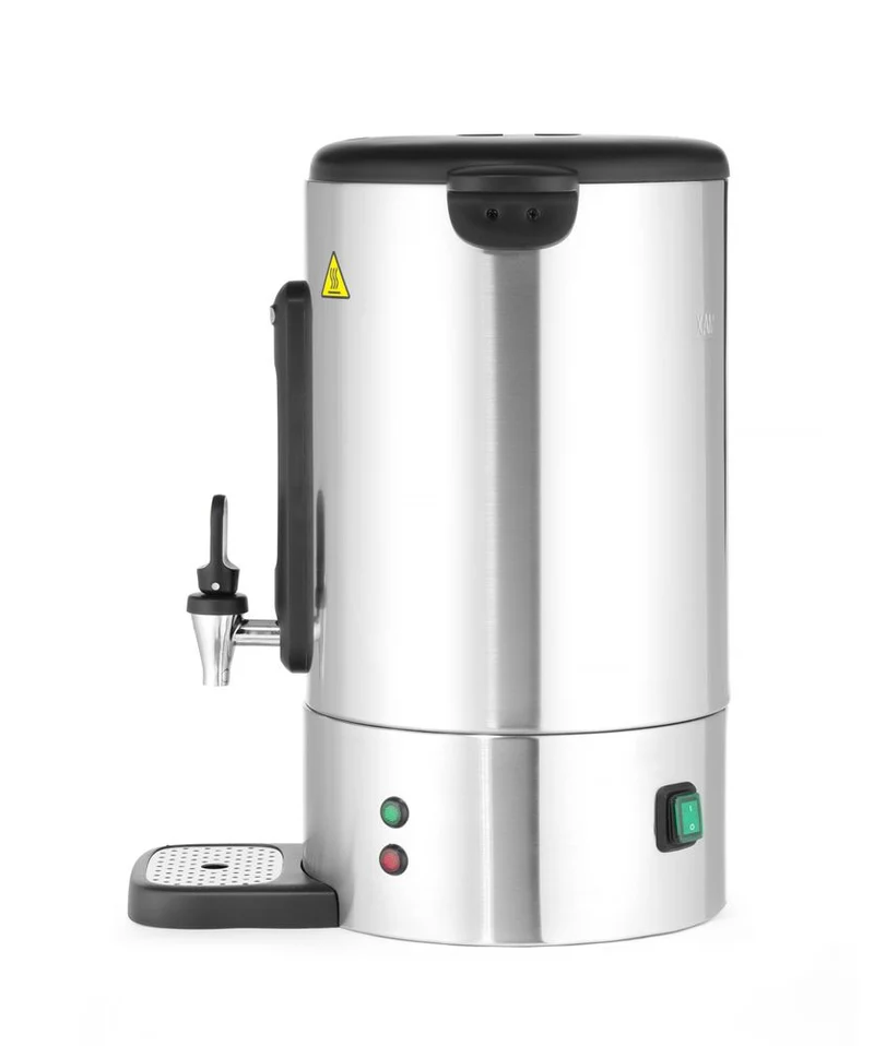 HENDI Perkolator UNIQ – designed by Robert Bronwasser – 14 l – Silber – 230 V / 1750 W – 357 × 380 × 502 mm
