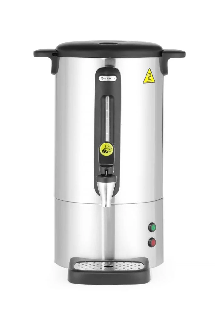 HENDI Perkolator UNIQ – designed by Robert Bronwasser – 7 l – Silber – 230 V / 1050 W – 307 × 330 × 450 mm