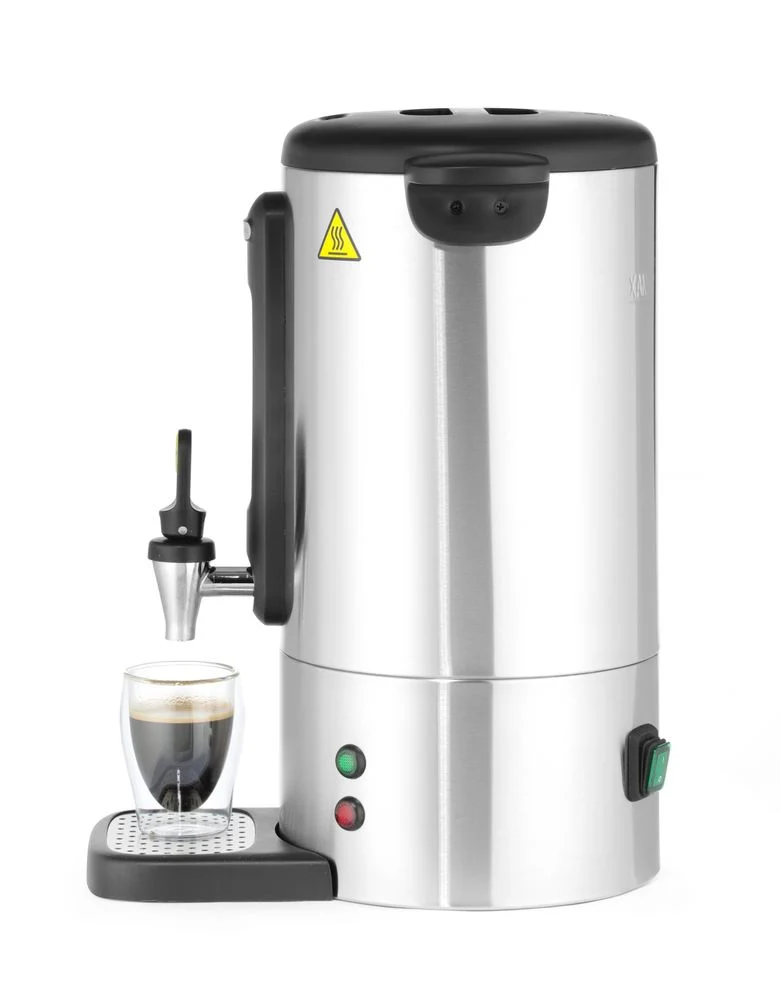 HENDI Perkolator UNIQ – designed by Robert Bronwasser – 7 l – Silber – 230 V / 1050 W – 307 × 330 × 450 mm