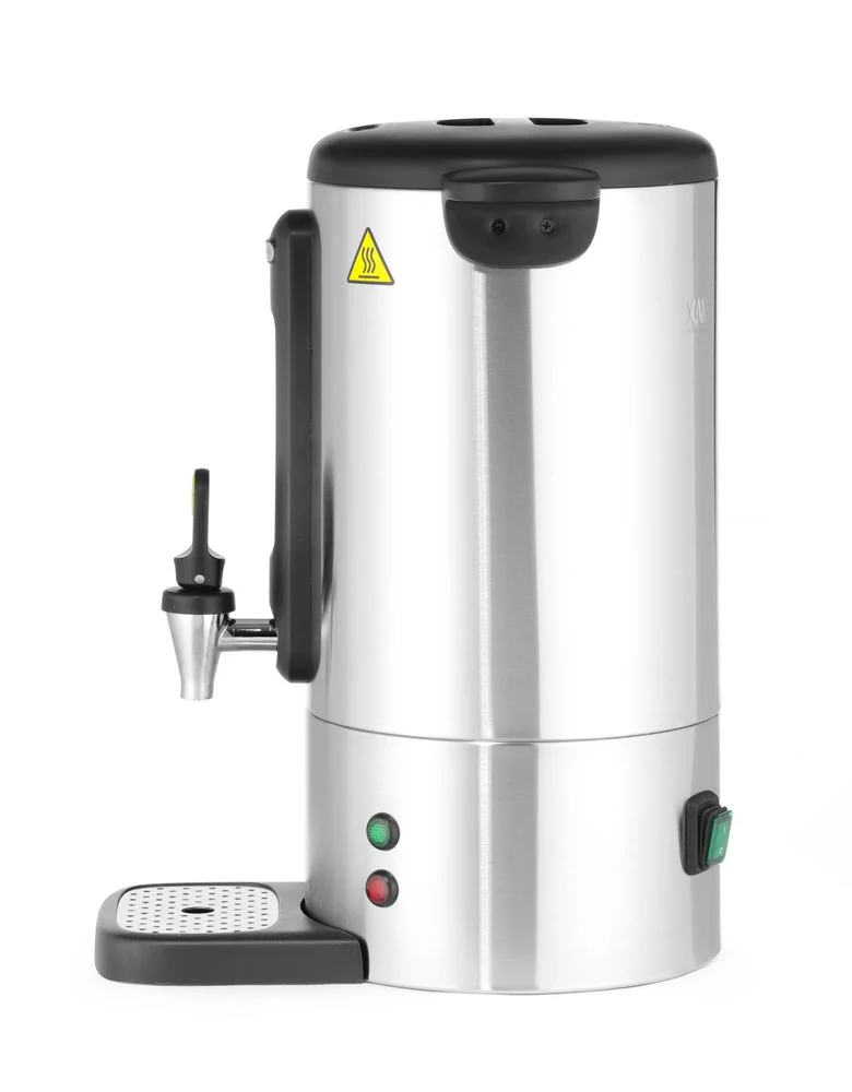 HENDI Perkolator UNIQ – designed by Robert Bronwasser – 7 l – Silber – 230 V / 1050 W – 307 × 330 × 450 mm