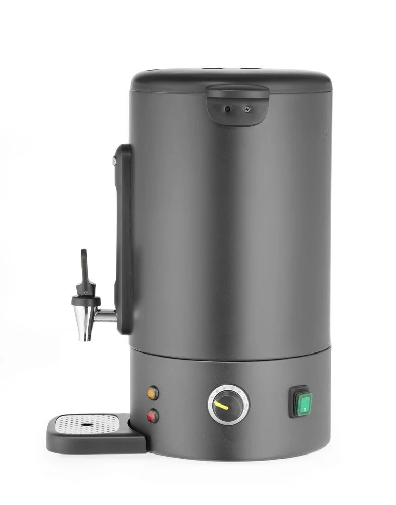 HENDI Heißgetränkespender UNIQ – designed by Robert Bronwasser – 16 l – Schwarz – 230 V / 1650 W – 357 × 380 × 502 mm