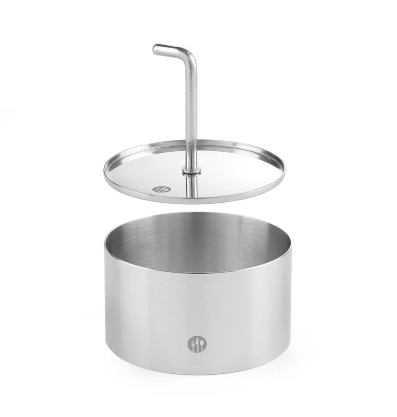 HENDI Speisering und Drücker – rund – Ø 80 × H 45 mm