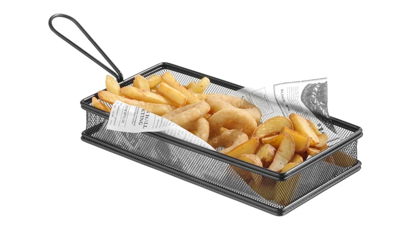 HENDI Miniatur-Frittierkörbe – 255 × 135 × 45 mm