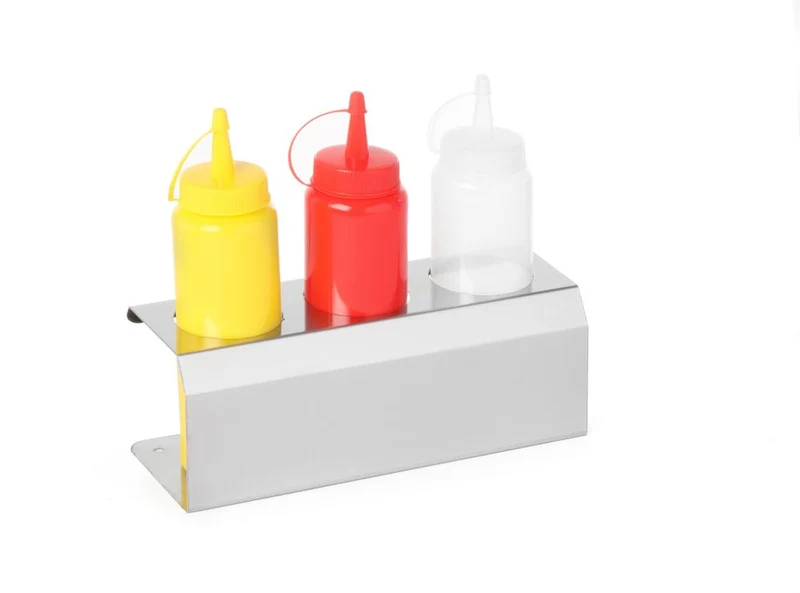 HENDI Spenderflaschen-Halter – 3-fach – Ø 50 mm – 209 × 80 × 78 mm