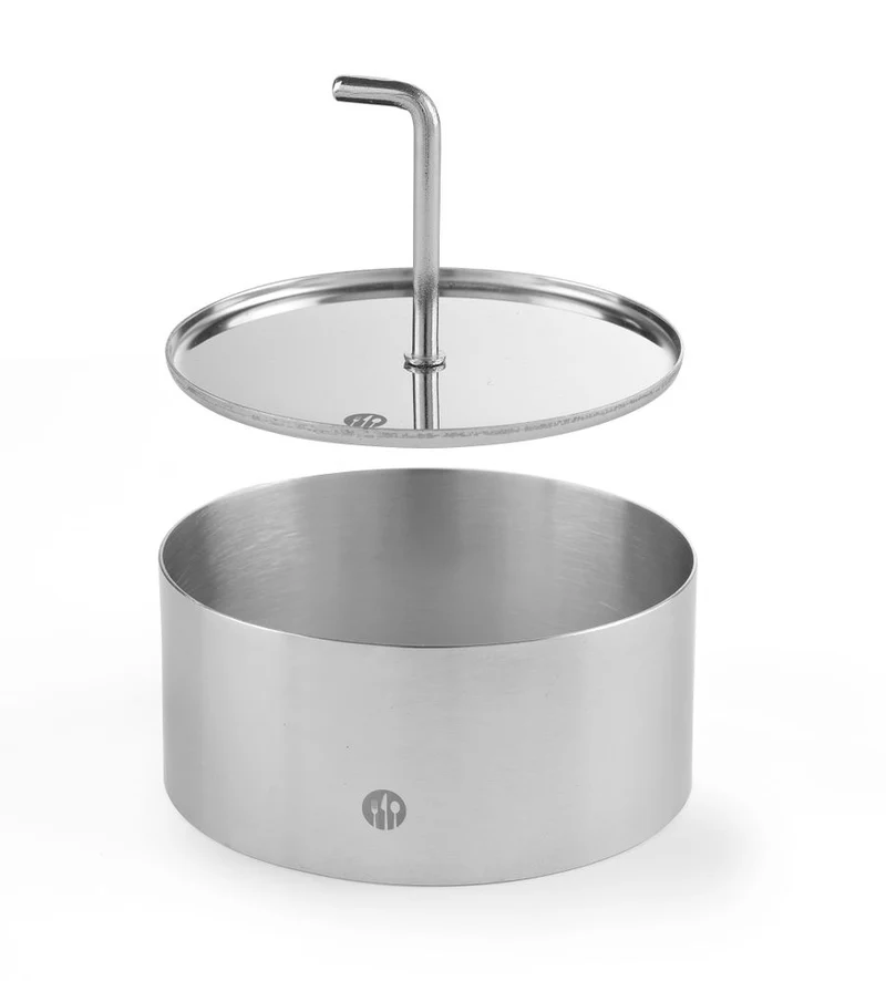 HENDI Speisering und Drücker – rund – Ø 100 × H 45 mm