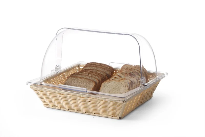 HENDI Brotkorb mit Rolltop-Deckel – Korb und Deckel – GN 2 / 3 – 365 × 335 × 245 mm