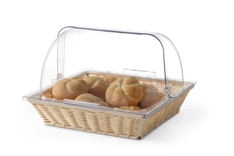 HENDI Brotkorb mit Rolltop-Deckel – Korb und Deckel – GN 2 / 3 – 365 × 335 × 245 mm