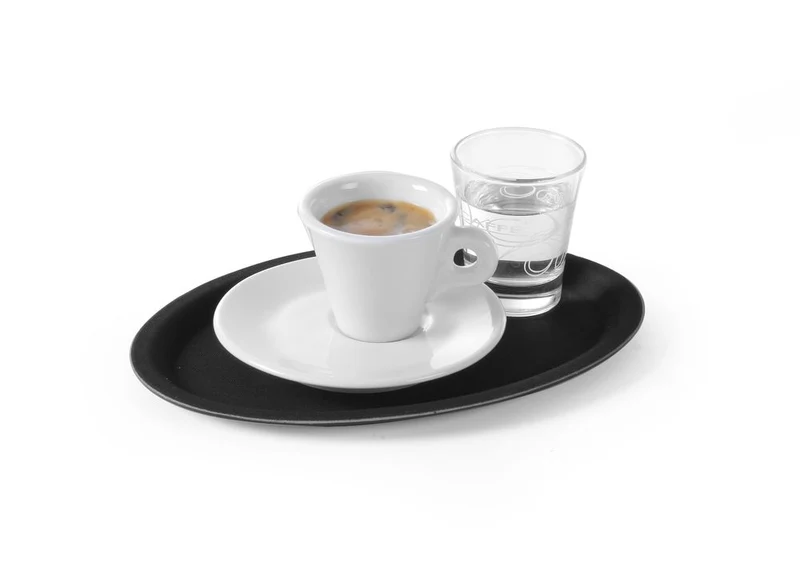 HENDI Serviertablett rutschfest – oval – 210 × 290 mm