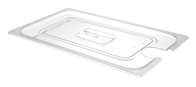 HENDI Gastronorm-Deckel mit Sous-Vide-Stab-Aussparung – GN 1 / 1 – Transparent – 530 × 325 mm