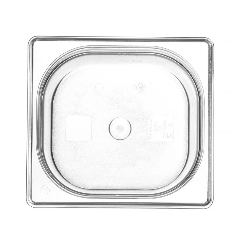 HENDI Gastronorm-Behälter 1 / 6 – Profi Line – GN 1 / 6 – 1,6 l – Transparent – 176 × 162 × 100 mm