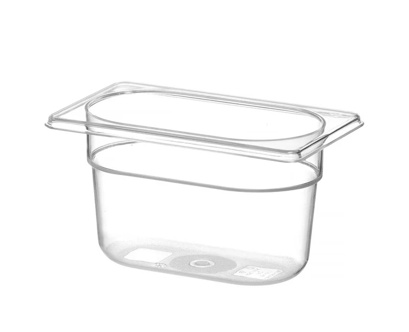 HENDI Gastronorm-Behälter 1 / 9 – Profi Line – GN 1 / 9 – 1 l – Transparent – 176 × 108 × 100 mm