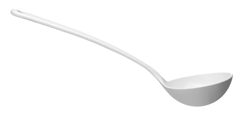 HENDI Saucenlöffel – 0,14 l – Weiß – 300 × 93 mm