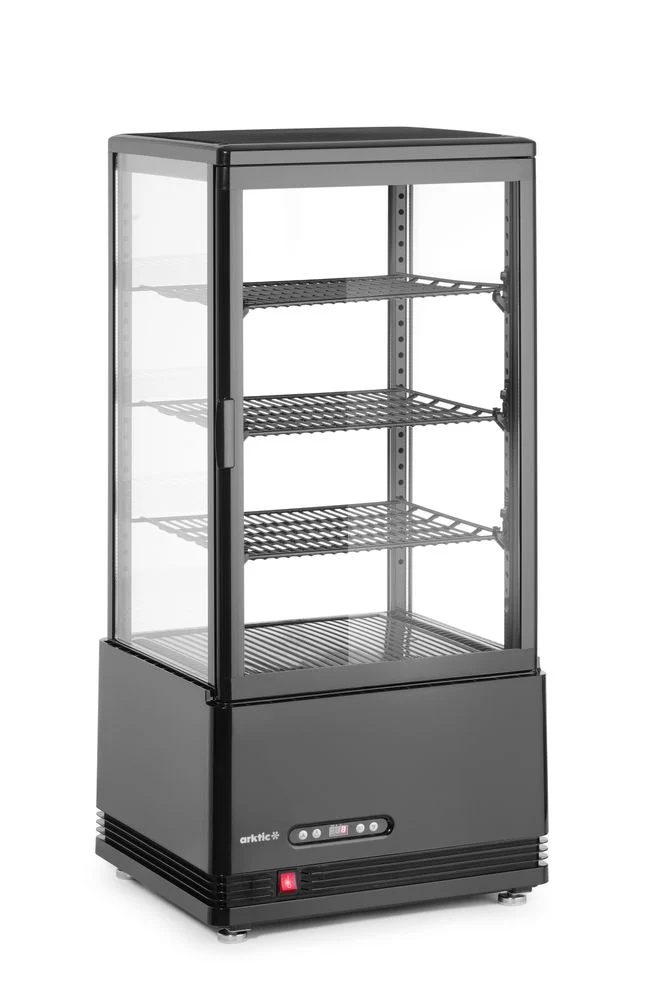 Arktic Aufsatz-Kühlvitrine 78 Liter – schwarz – 230 V / 170 W – 397 × 444 × 940 mm
