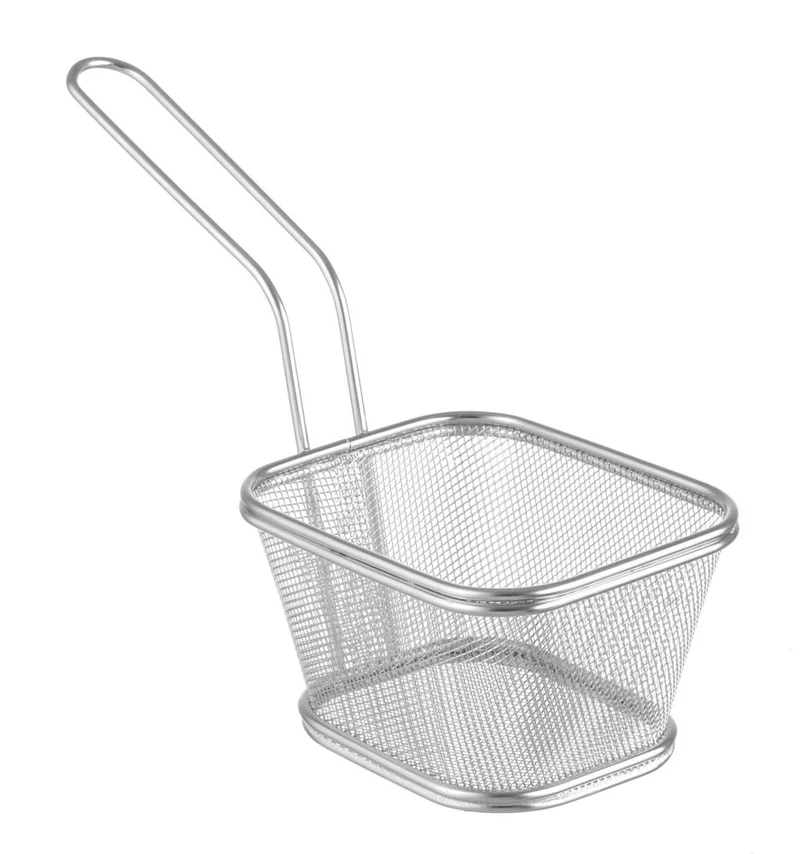 HENDI Miniatur-Frittierkörbe stapelbar – 130 × 115 × 80 mm