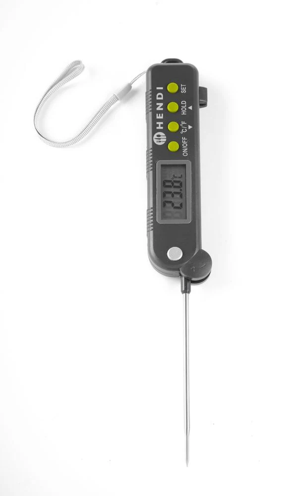 HENDI Thermometer mit einklappbarer Sonde – 160 × 40 × 25 mm